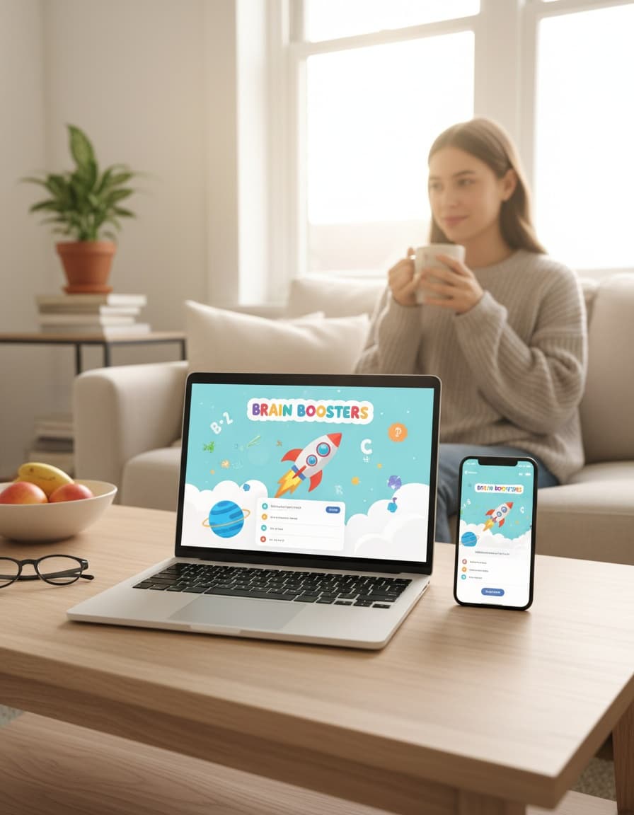 Childcare eLearning content on desktop