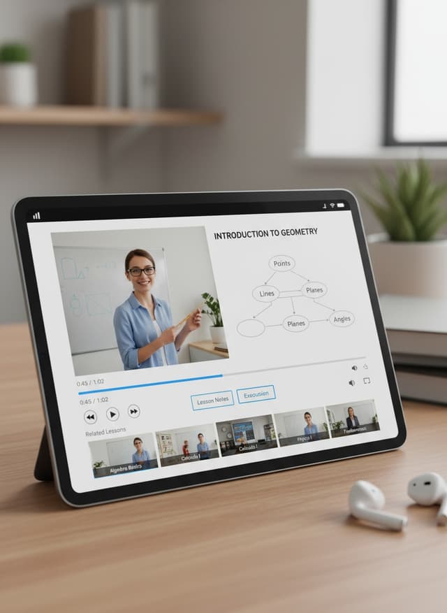 eLearning on a tablet